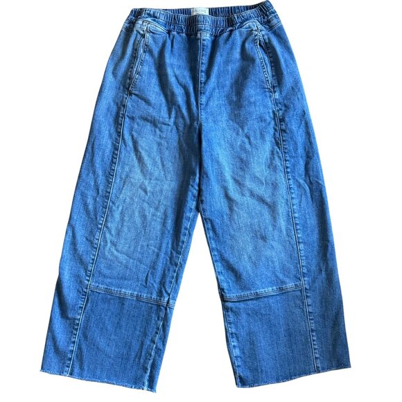 Anthropologie Pilcro Izzie Relaxed Pull-On Barrel High Waist Jeans Size Medium - Picture 6 of 12